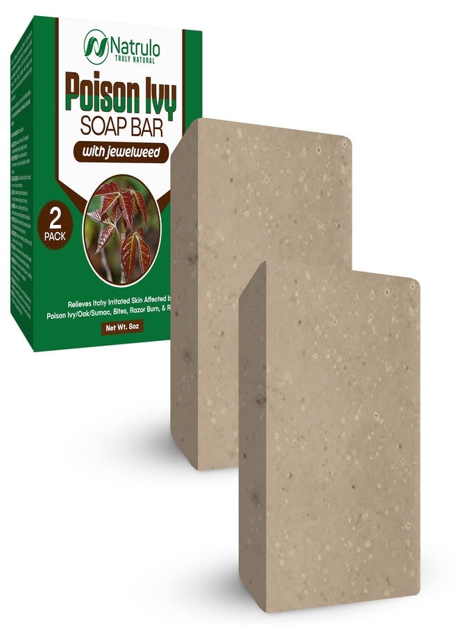 Natrulo Poison Ivy Soap Bar - All Natural Poison Ivy Treatment - Anti-Itch Skin Cleanser Bar for Poison Ivy, Poison Oak & Sumac - Removes Oils, Soothes & Relieves Rashes - 4 oz Bar Made in USA - Image 1